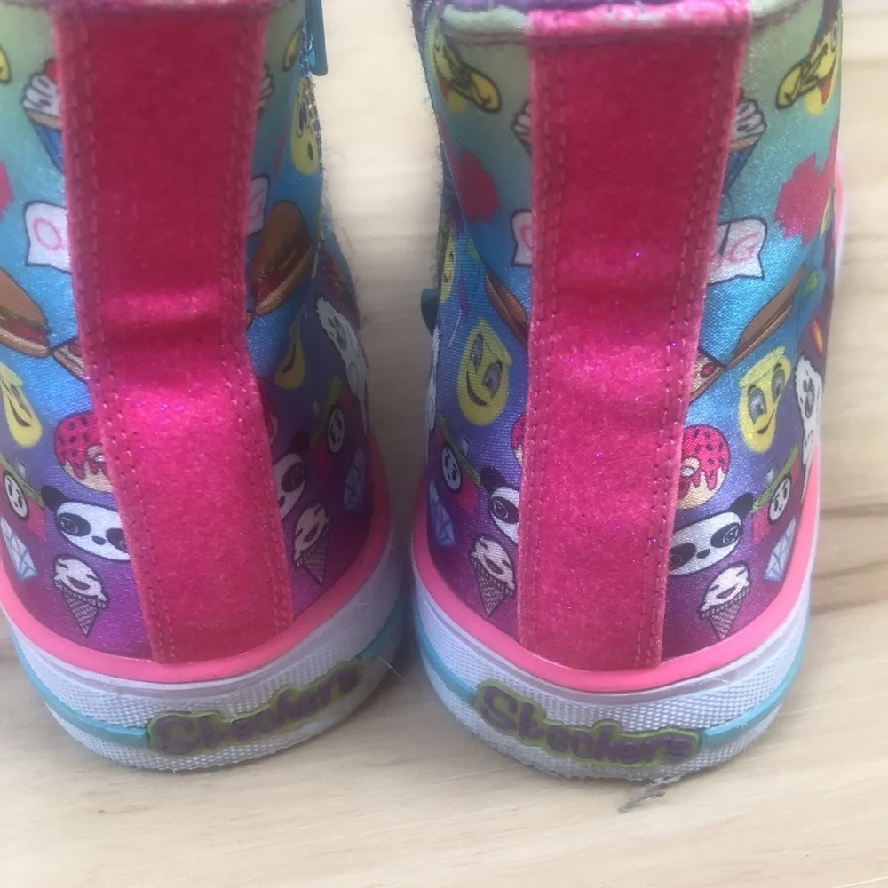 Skechers Twinkle Toes‎ Light Up Hi Top Sneakers